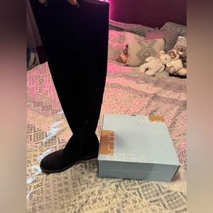 Black Velocity Lifestyle Mid Thigh Length Boot NWOT